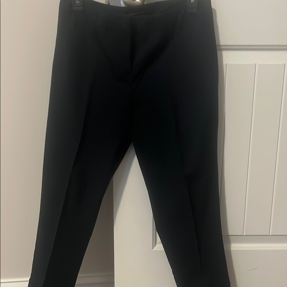Women cuffed capri pants.